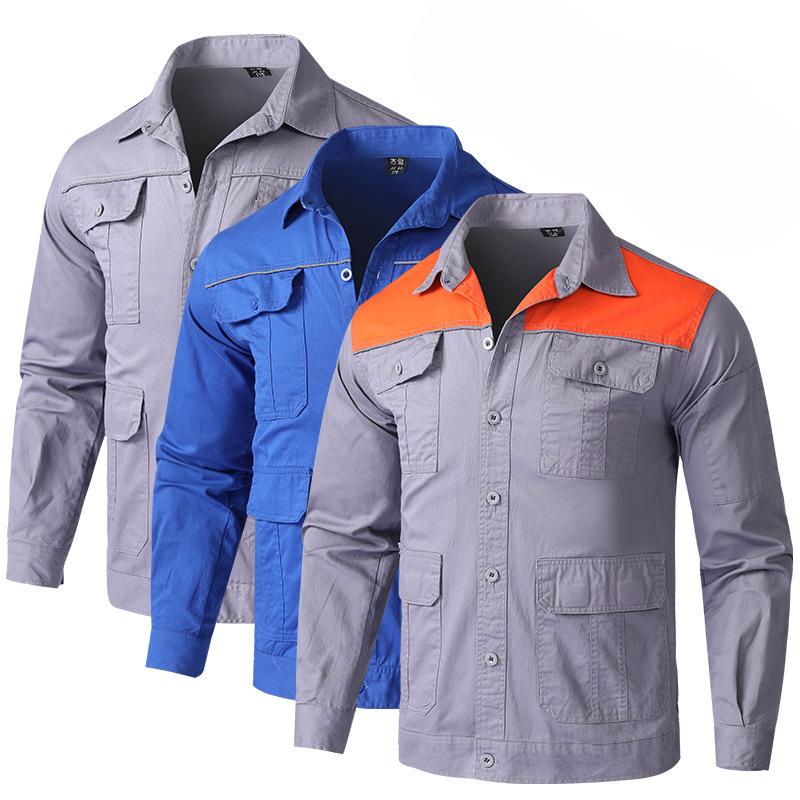 Outdoor Work Clothes Men's Suits Spring and Autumn Wear-resistant Anti-fouling Labor Protective Clothing Suits