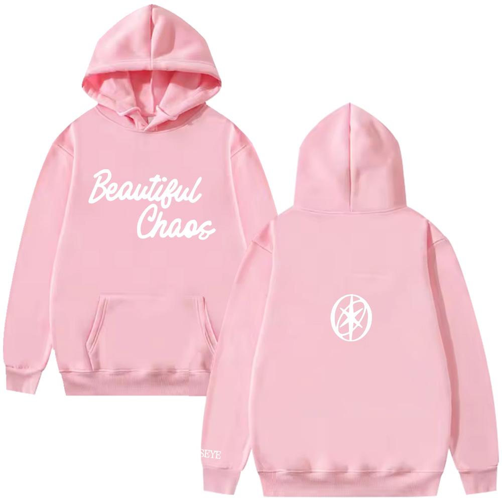 KATSEYE BEAUTIFUL CHAOS Mikina Módní Ležérní Mikina pro Fanoušky Dárky Módní Streetwear Dámské Pánské Dlouhý Rukáv Mikiny Pulovry