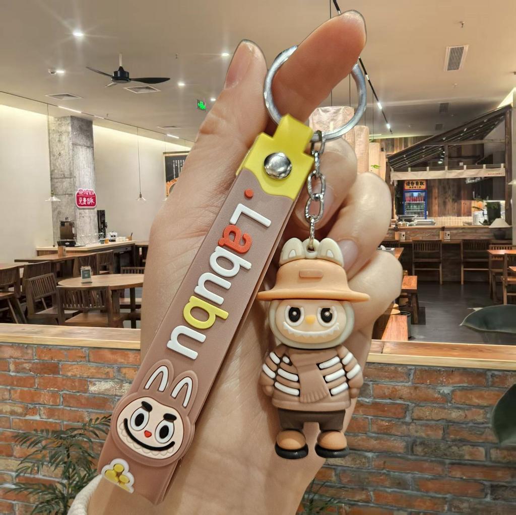 Cartoon Catwalk Labu Sheep Keychain Pendant Couple Small Gift Stall Gift Car Key
