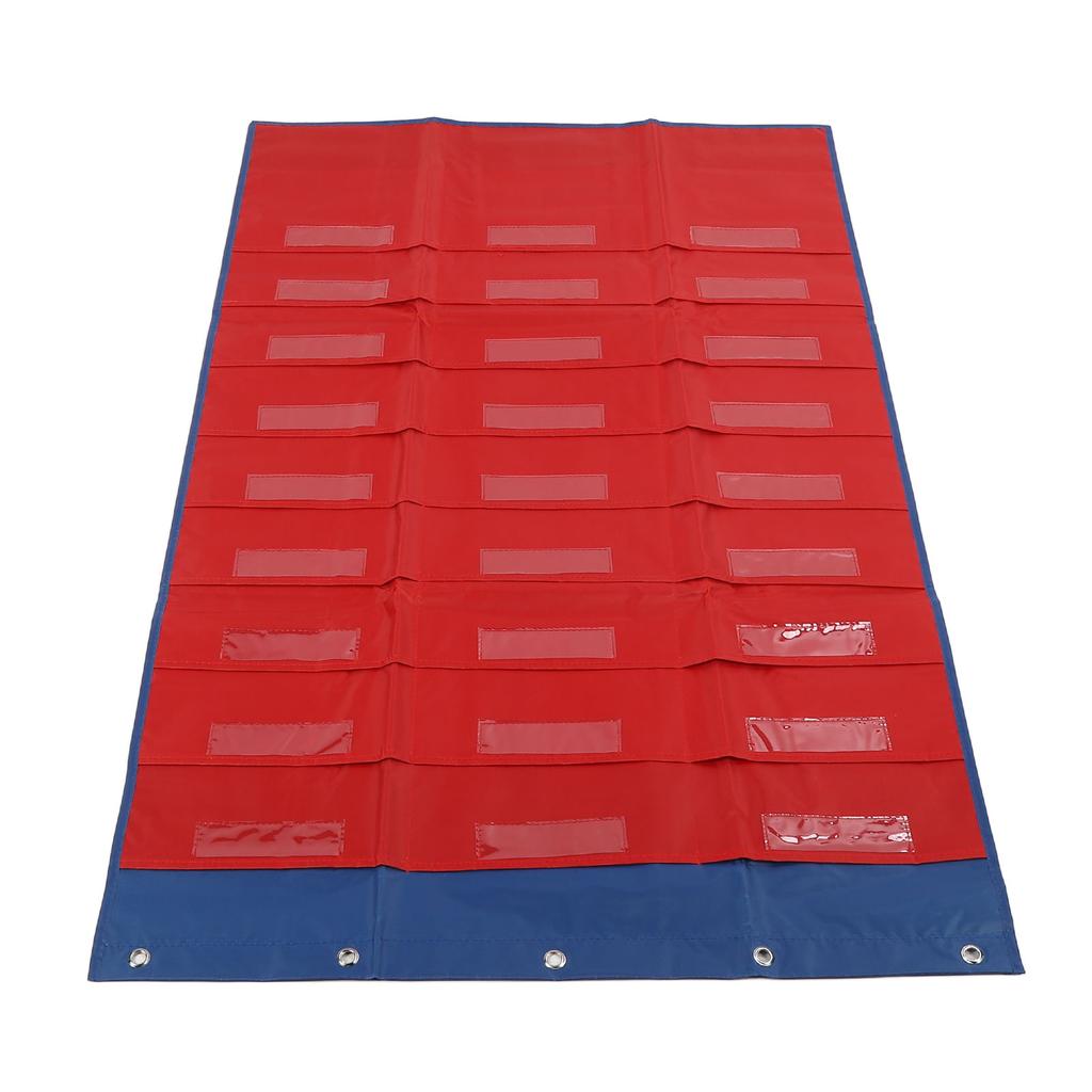 Storage Pocket Chart Easy Installation Versatile File Storage Pocket Chart for Classroom Office