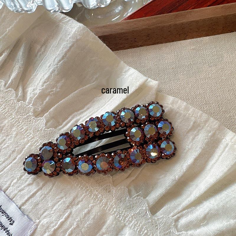 

Корейская заколка для волос с цветочным узором и стразами для малышей