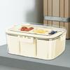 Divided Snack Tray With Lid Sealed Fruit Tray With Lid Portable Charcuterie Sealed Container For Candy Nuts