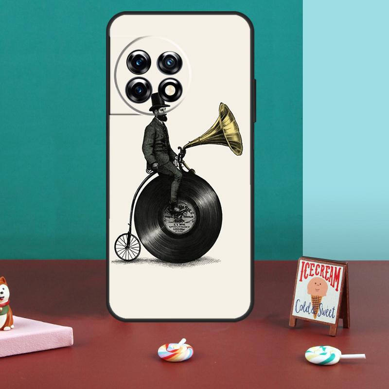Vinyl Record Retro For OnePlus 13R 12R 10R 13T 10T 8T 11 12 13 15 Case For OnePlus Nord 5 CE 2 3 4 Lite N20 N30