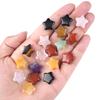 3Pcs Natural Stone Carved Five-pointed Star Figurine 15×15mm Polished Mini Crystal Star Ornament For Reiki Healing DIY Craft Jewelry Making