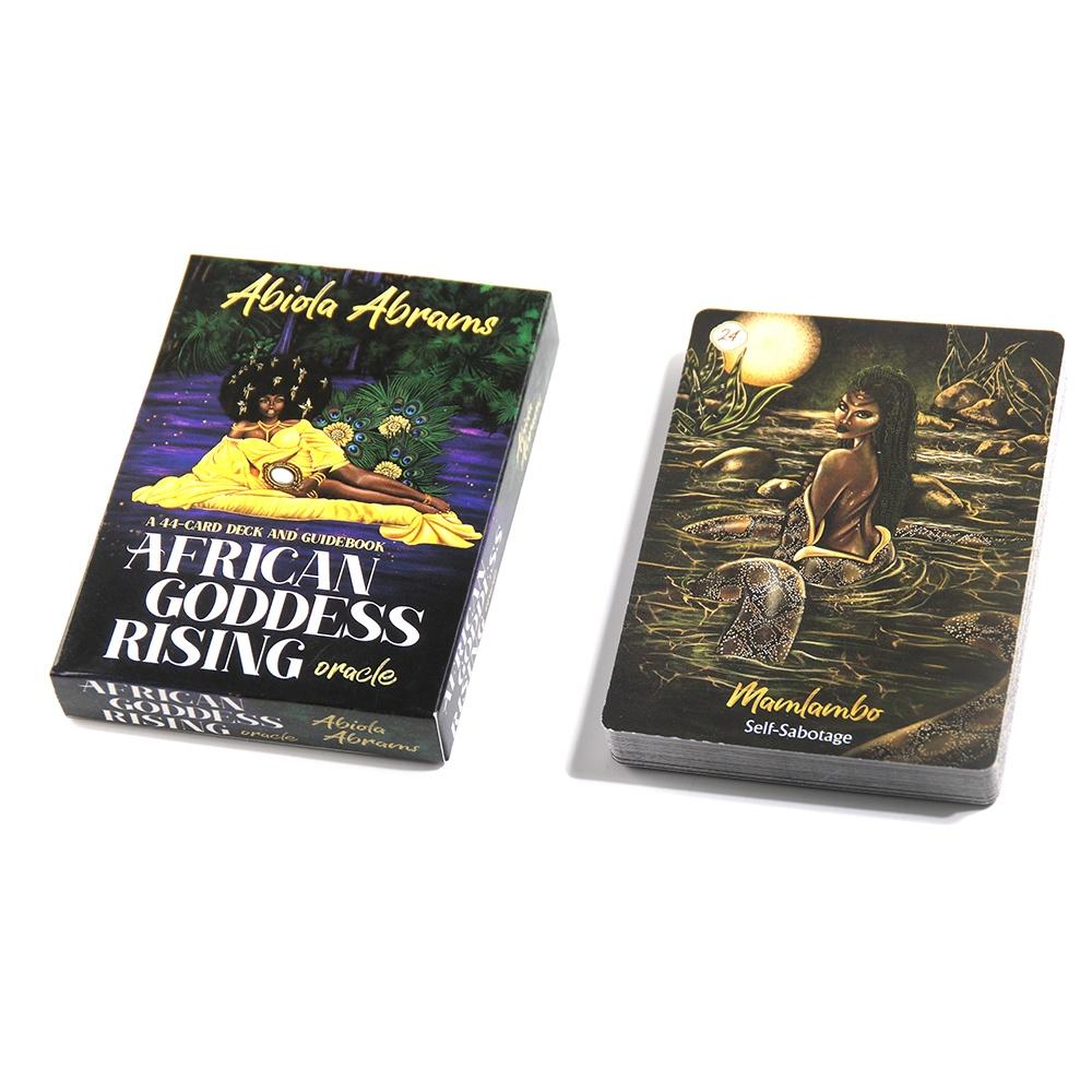 10.4*7.3cm African Goddess Rising Oracle Cards 44 Pcs Oracle Cards