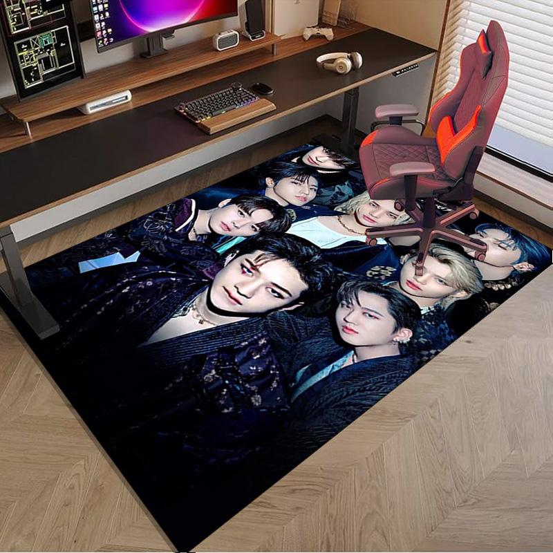 K-pop Group Stray Carpet, Chair Rug,Rug for Office Bedroom Living Rooms, Doormat Decor Fan Gift Christmas Gift