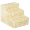 Dog Stairs, 3-Step, Non-Slip Pet Ladder, 46 x 35 x 35 cm, Beige