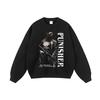 Unisex Oversized Vintage Streetwear Hoodie With Direct Print Washed Cotton Long Sleeve
