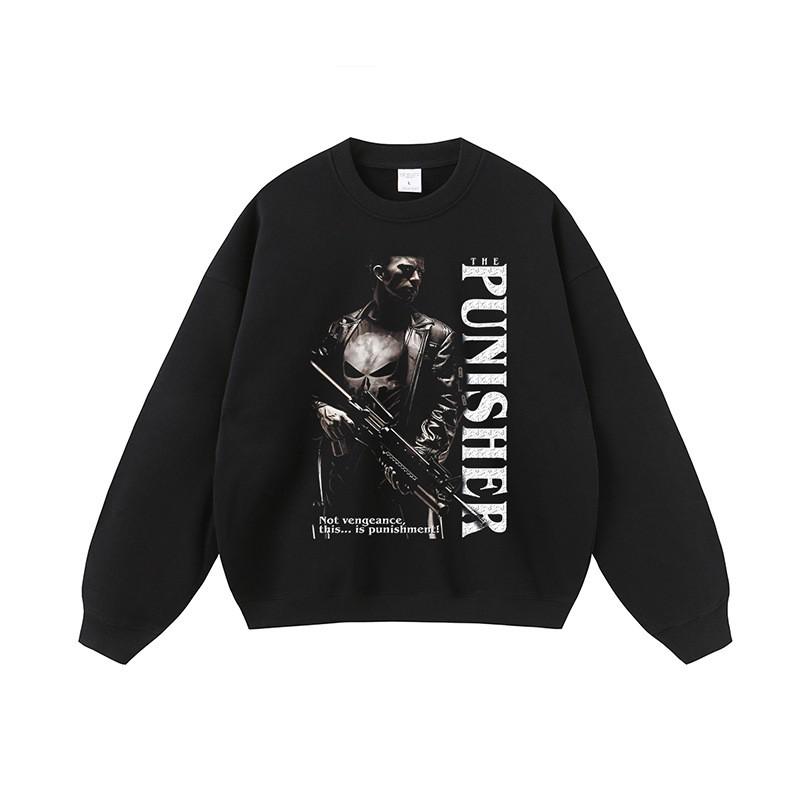 Unisex Oversized Vintage Streetwear Hoodie With Direct Print Washed Cotton Long Sleeve