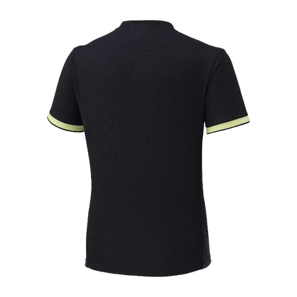 Tennis Wear Dry Aeroflow Game Shirt Easy to Move Highly Size S - In, Breathable, 62MAD510, Unisex, Black,
