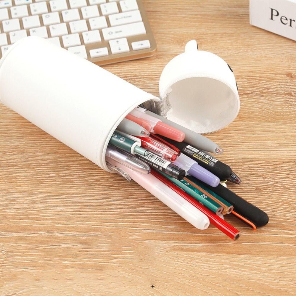 Silicone Pencil Pouch Soft Stationery Box INS Cartoon Bear Pencil Case  Children Gifts