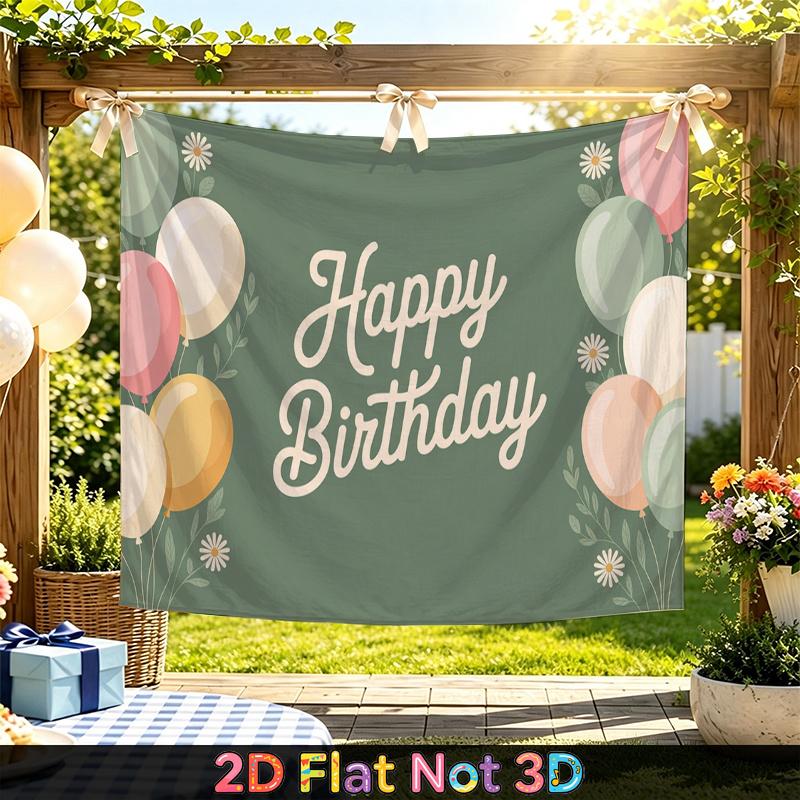 Party Backdrop Happy Birthday Birthday Balloon Photo Booth Background Front Door Decor