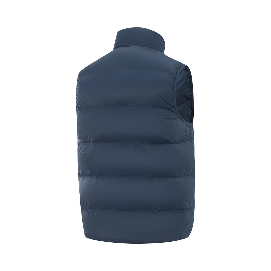 Li Ning Fitness Series Stand Collar Logo Letter Non-Stretch Down Vest Men Vests AMRV077-6