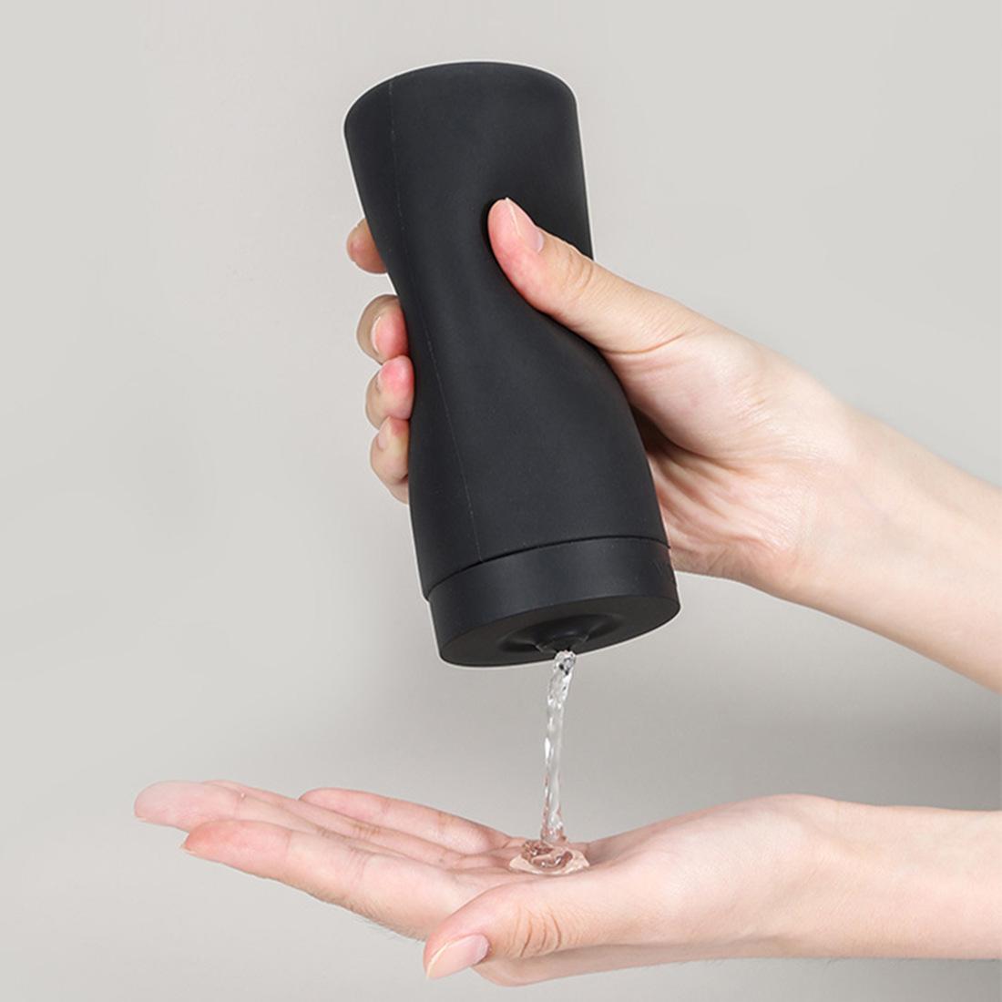 Sink soap dispenser kitchen detergent press bottle dispensing silicone shampoo shower gel lotion hand soap bottle чёрный
