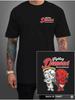 Streetwise Inner Demons Graphic T-Shirt Black & Gray M-5XL