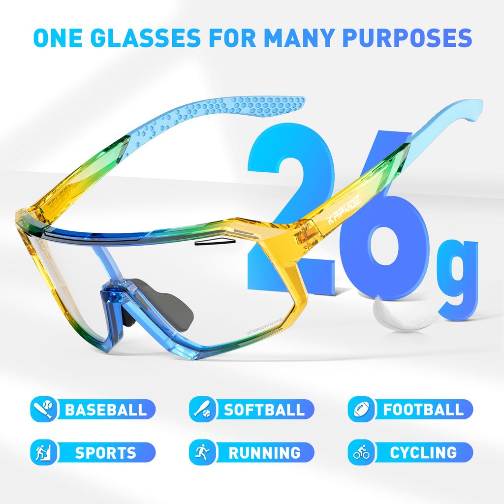 Children Riding Glasses UV400 MTB Road Bike Cycling Pochromic Sunglasses Bicycle Outdoor Sports Running Eyewear