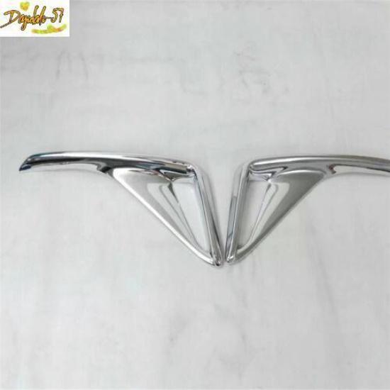For Toyota C-HR CHR 2018- Chrome 2PCS Rear Fog Lamp Bumper Light Cover Trim