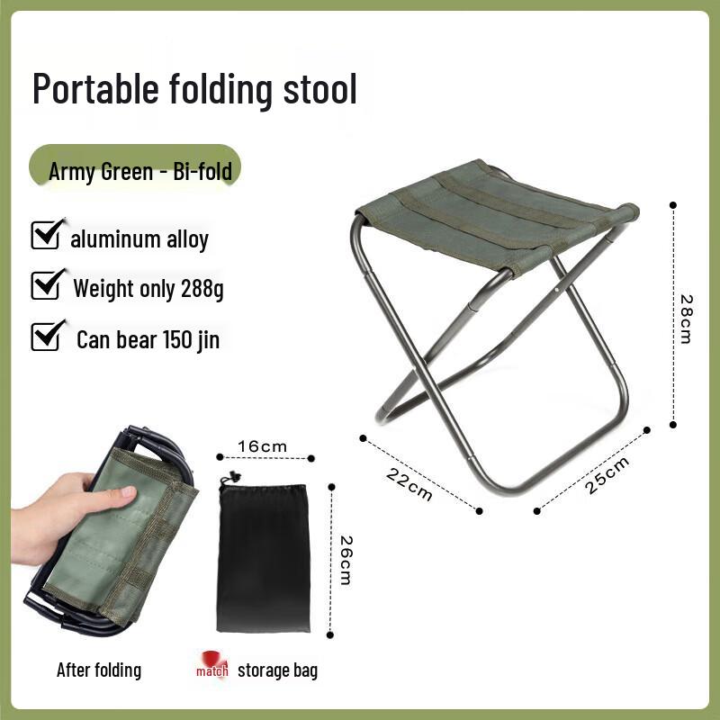 Feitule Aluminum Alloy Camping Folding Stool