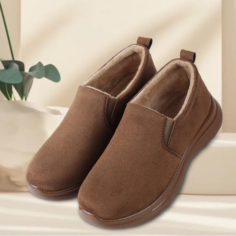 Fashion 2024 Women's Snow Boots Platform Boots Women's Leisure Winter Snow Ankle Boots Women's Anti slip Plush Leather Boots