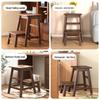 Multifunctional Solid Wood Folding Step & Bar Stool for Reaching High Places and Climbing, with Dual-Use Design