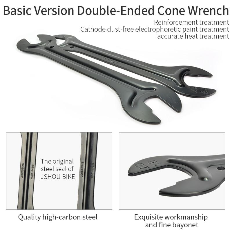 Cap de bicicletă Cheie conică pentru butuc de axă cu capăt deschis 1PC Cheie de reparație din oțel carbon Instrumente pentru biciclete pentru accesorii pentru biciclete de munte