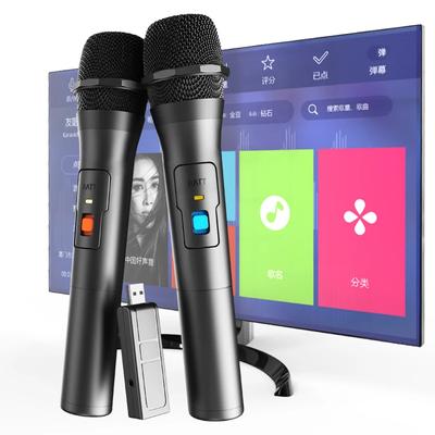 Wireless Microphone System Kits USB Receiver Handheld Karaoke Micro Phone Home Party Smart TV Speaker Singing Mic