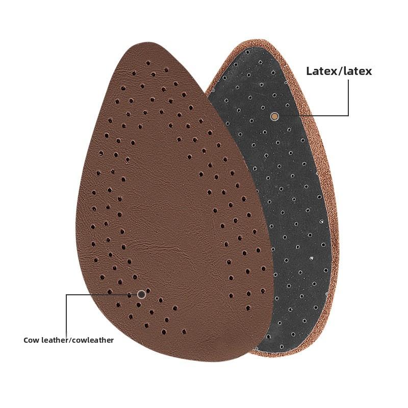 Pointed Leather Forefoot Pad, High Heels, Soft Shock-absorbing Half-size Pad, Soft Anti-wear Invisible Anti-slip Forefoot Pad for Men and Women