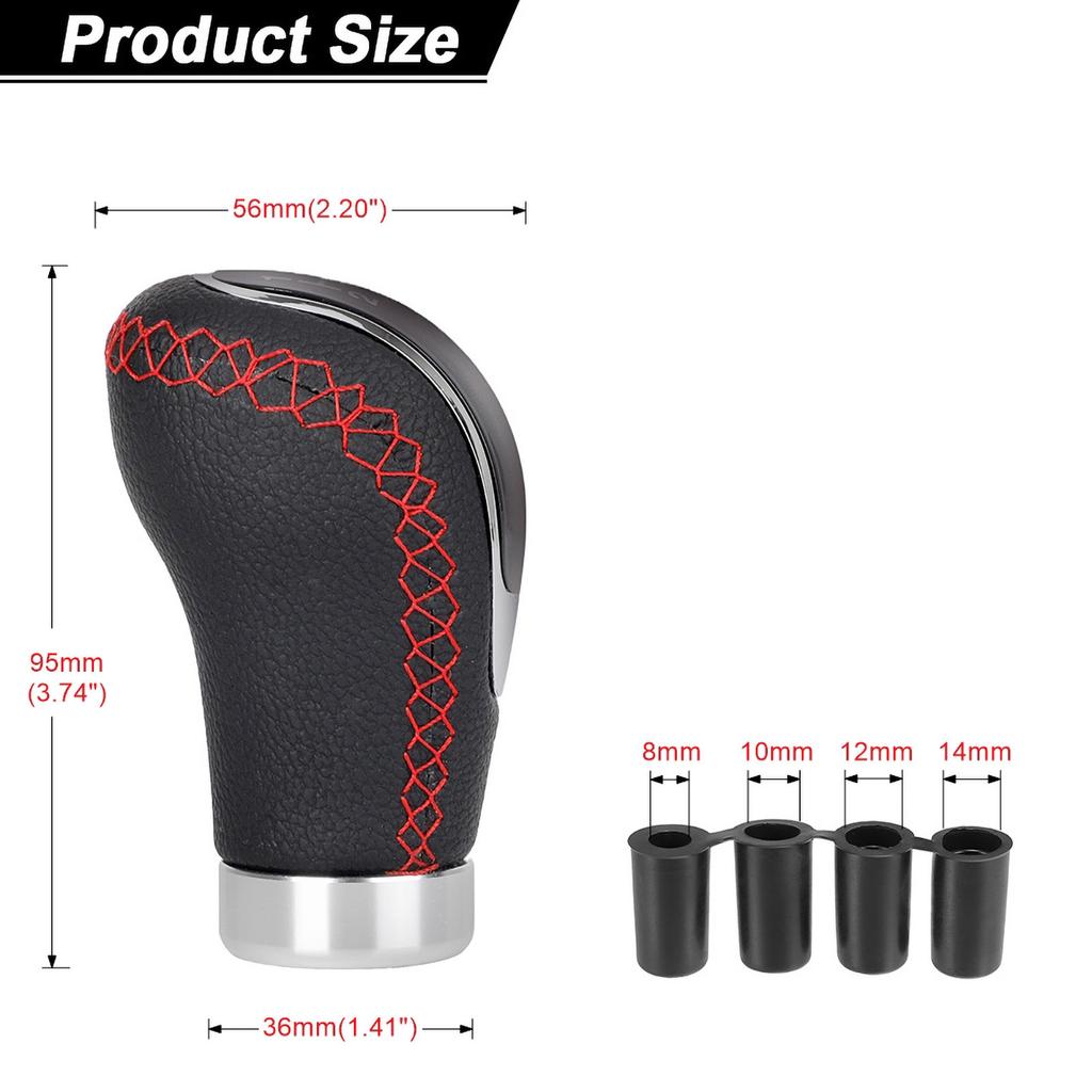 M8 M10 M11 M12 Universell 5/6-Gang Leder Schaltknauf Ersatz Manuelles Auto Schaltstock Schaltknauf Schaltknauf