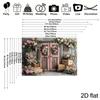 2D Rustic Wood Door & Rose Flower Background for Wedding Photoshoot