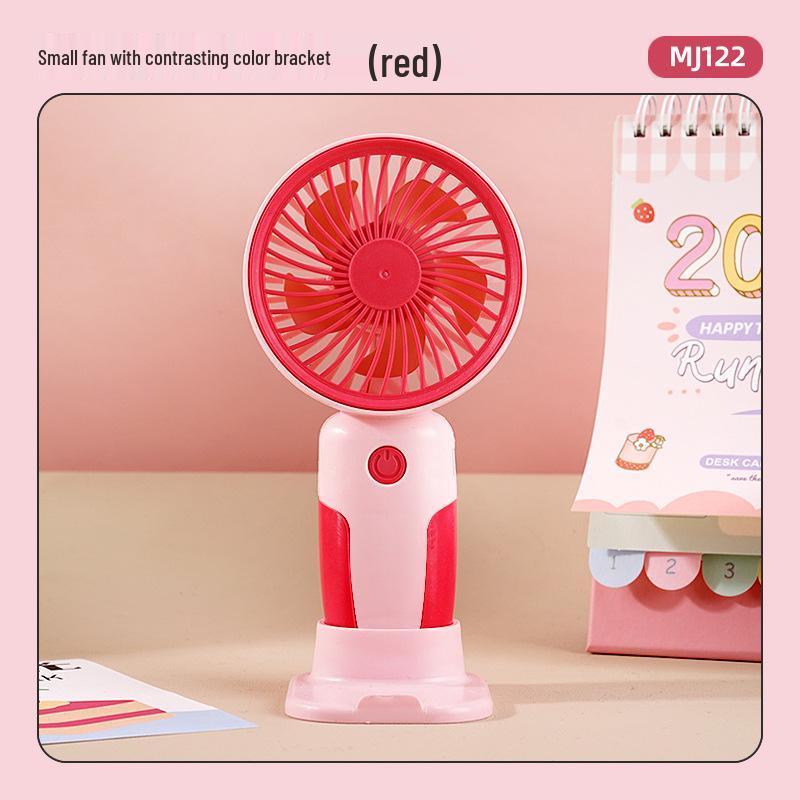 Rechargeable USB Mini Fan: Portable Handheld & Desktop Stand, Ideal Student Gift