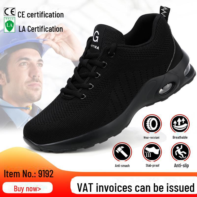 Ανδρικά παπούτσια ασφαλείας με ατσάλινα δάχτυλα - Αντιθαμβωτικά, αντιδιατρητικά, ελαφριά υποδήματα εργασίας