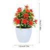 1pc Artificial Potted Plant Small Bonsai Flowers Pot Simulated Tree Ornaments Wedding Home Hotel Office Table Decor Fake Plants