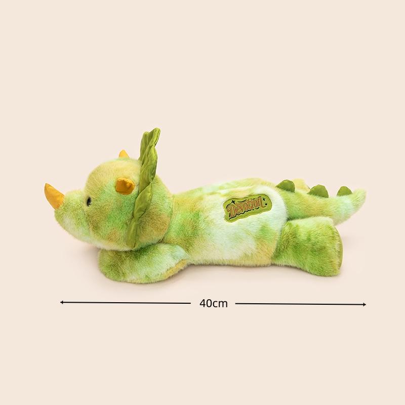 Cartoon Triceratops Plüschkissen Weiches Faules Flauschiges Dinosaurier Stofftier Dekompression Stressabbau Geschenk Kawaii Zimmerdeko