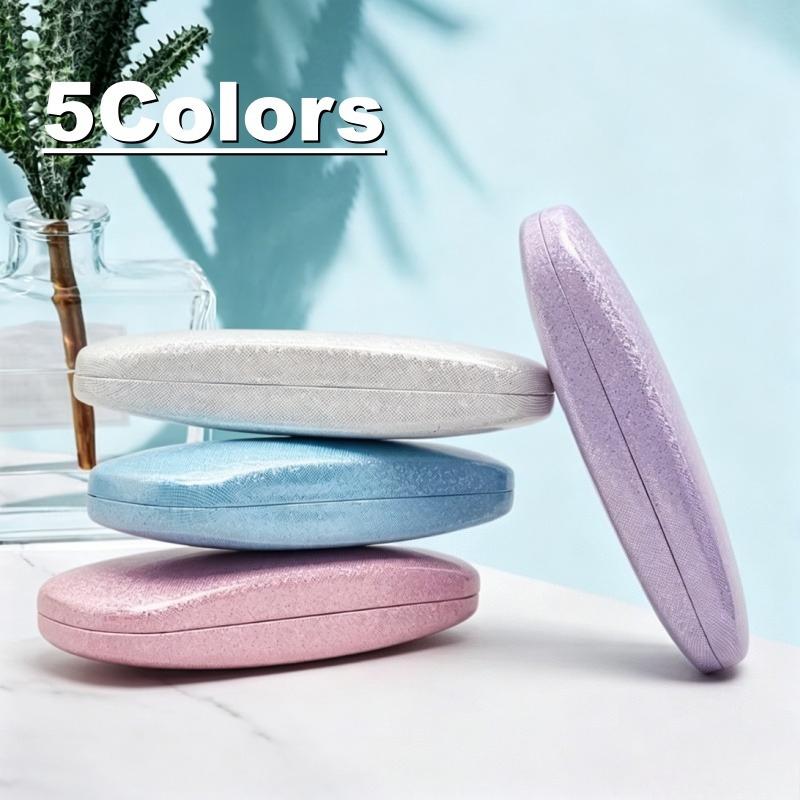 Laser-Etched Durable Metal Case for Optical Eyeglasses Colorful Eyewear Protector Simple Men's and Women's Eyeglass Storage Box