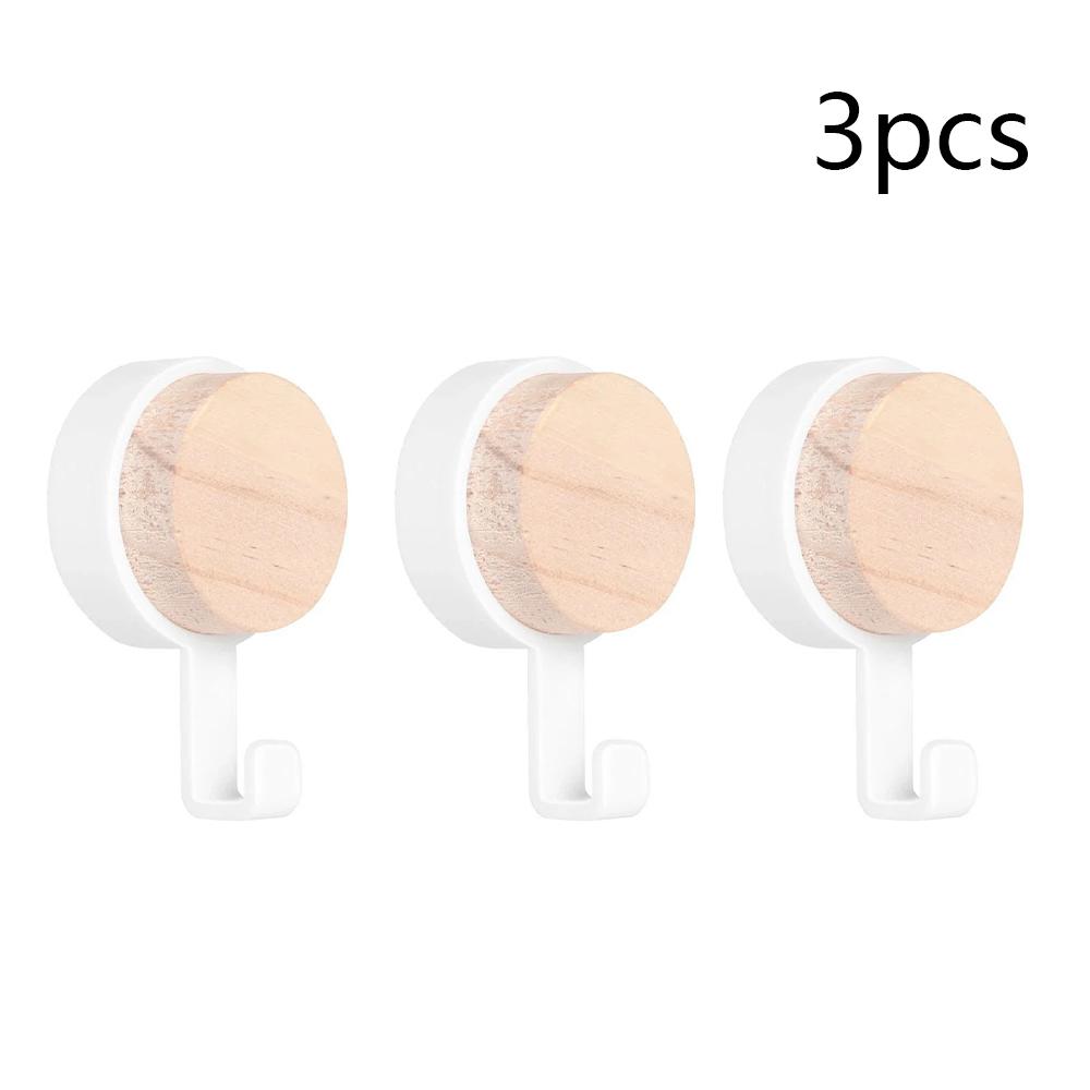 Organizator Depozitare Pălării Eșarfe Cârlige de Perete din Lemn Autoadezive Suport pentru Breloc Agățătoare de Perete pentru Ușă Agățătoare de Perete Menajer Cârlig Agățătoare Montată pe Perete