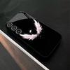 Cartoon Pink wings Little Angel Characters PhoneCase Glass PhoneCase for Samsung Galaxy S26 S25 S24 S23 S22 S21 FE,Ultra,Plus