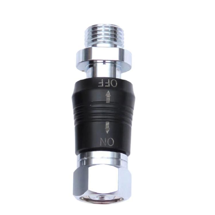 

High Performances Scubas Diving Regulator Adaptor Medium Pressure 9/16 Thread Connector Push Valves Connector Enduring