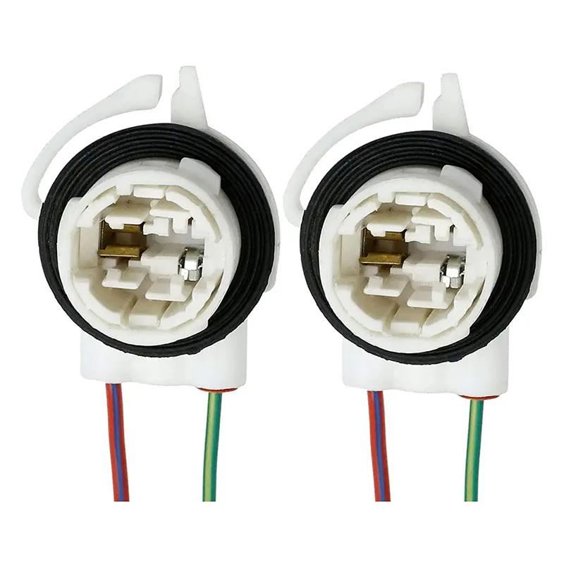 1Pc 3156 3157 3357 4157 LED Bulb Brake Turn Signal Light Lamp Socket Adapter Harness Wires Plug Connector For Wrangler (USA Car)