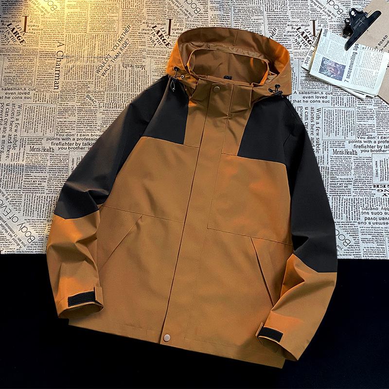 Unisex Windproof Waterproof Hooded Jacket for Outdoor Mountaineering