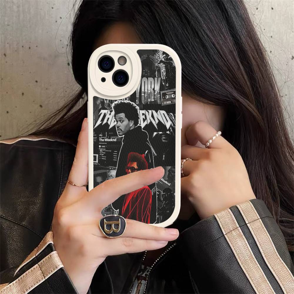 Popular Hip Hop Rapper The Weeknd Phone Cover For IPhone 11 12 13 14 15 16 Pro Max Mini Plus Soft Leather Case