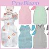 Cozy Pure Cotton Baby Sleep Sack With Removable Sleeves Newborn Swaddle Blanket