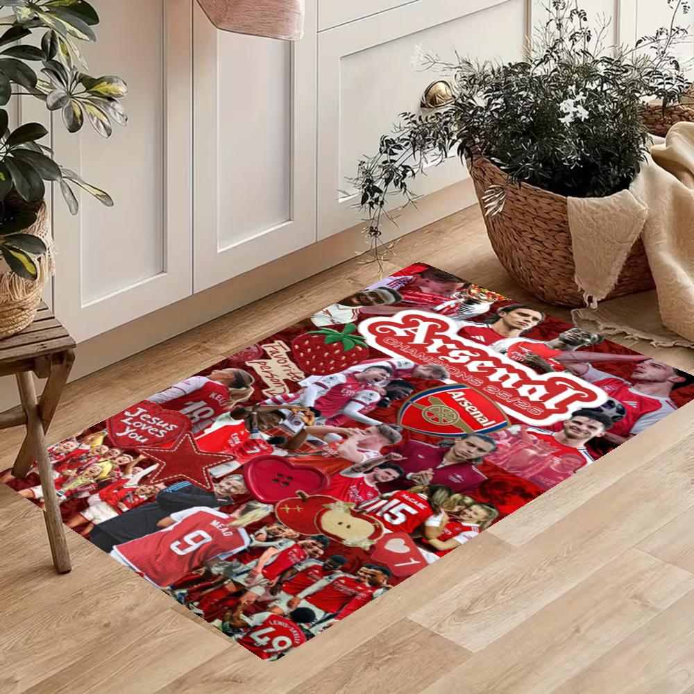 Arsenal Kitchen Mats Durable Bathroom Pads Comfortable Rugs Carpets For Kitchen Home Office Sink Laundry Room Bathroom Decor