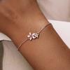 Nytt Rosa Vakkert Kirsebærblomstarmbånd S925 Sølv Sommer Skånsom Jentete Stil Platinabelagt Armbånd