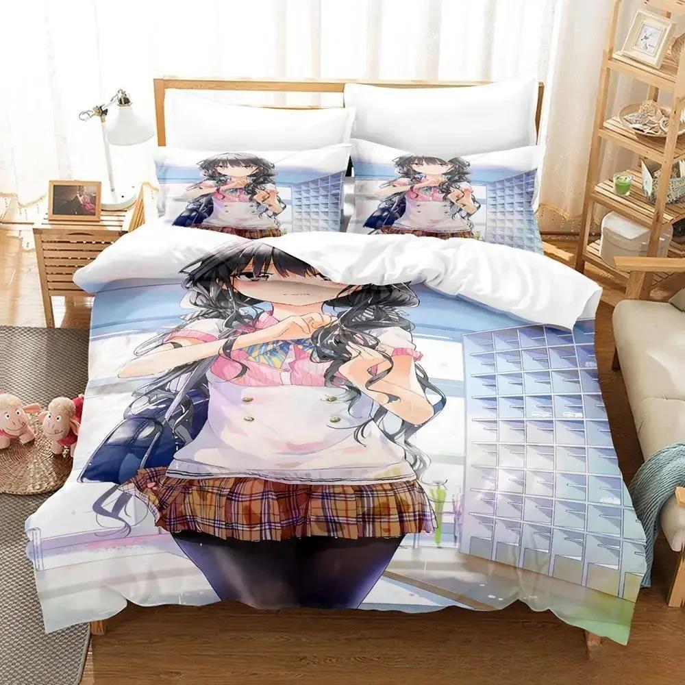 3D Print Anime Masamune-kun No Revenge Bedding Set Single Twin Full Queen King Size Bed Set Adult Kid Bedroom Duvet Cover Sets