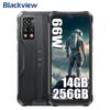 Blackview Odolný smartphone BV9200, mobilní telefon, mobilní telefon Android 12, 8GB 256GB, 66W rychlé nabíjení, G96,120HZ