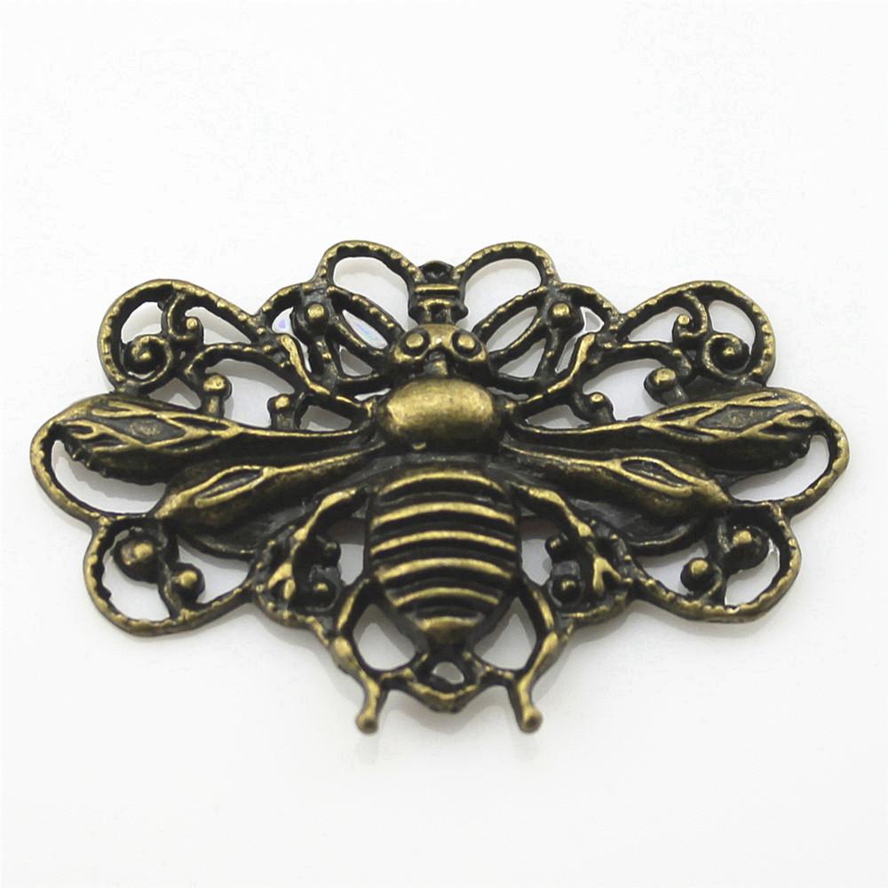 Large Pendants Bees Honeycomb Charms For Bee Themed DIY Jewelry Making