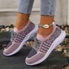 Foreign trade women's flat-bottomed casual sports single shoes 2025 new round head large size lace-up fashion mesh shoes