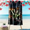Left Dead Print Beach Towel Large Soft Quick Dry Towel For Beach Camping Swimming