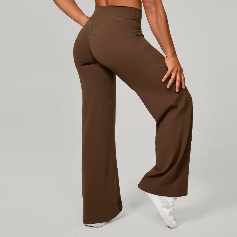 Merganser Pilates Straight Yoga Pants Versatile Loose Wide Leg Pants Running Sports Fitness Buttocks Long Pants