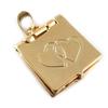 Les Trésors De Lily [B9888] - Vergoldeter Anhänger 'Buch der Liebe' goldfarben - 15 mm